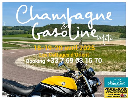 champagne et gasoline moto